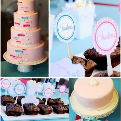 Pink and Aqua Baby Shower