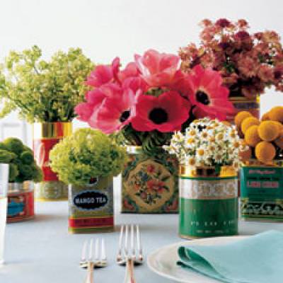 Tea Tin FLoral Arrangements