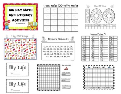 100 Day Of School Printables