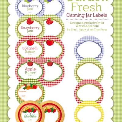 Canning Jar Labels
