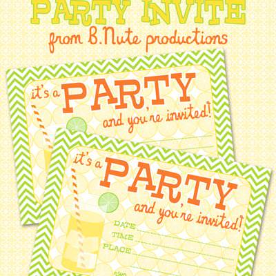 free printable citrus splash party invitations tip junkie