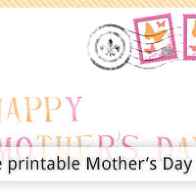 Free Printable Mother's Day Card