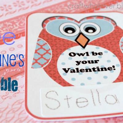 Owl Be Your Valentine Printable