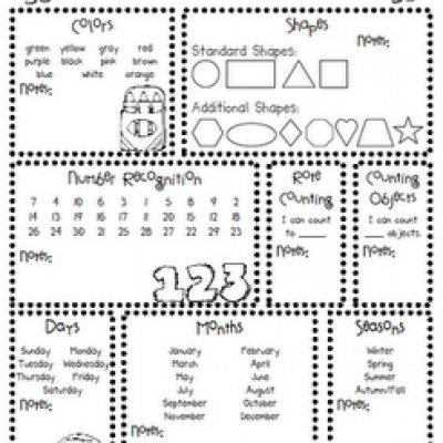 Printable Kindergarten Assessments