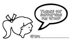 Printable Thank You Tags for Girl Scout Cookies