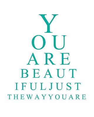 You Are Beautiful Eye Chart {Free Printable}