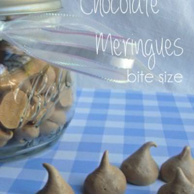 Bite Sized Chocolate Meringues