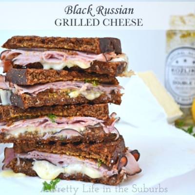 Black Russian Grilled Cheese Sandwiches
