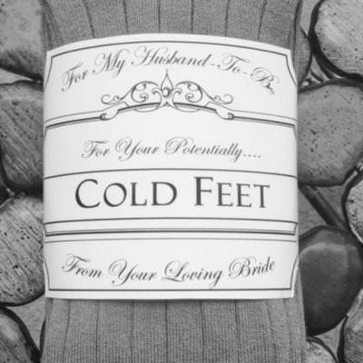 Cold Feet Gift For Groom {Gag Gifts}