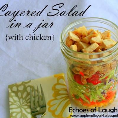 Layered Salad In A Jar