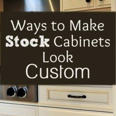 Make Stock Cabinets Look Custom Kitchen Makeover Tip Junkie Make Stock Cabinets Look Custom Kitchen Makeover