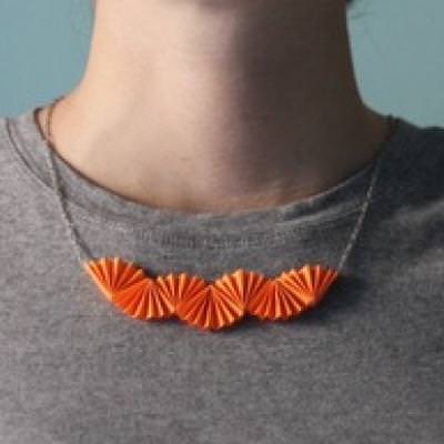 Origami Paper Necklace