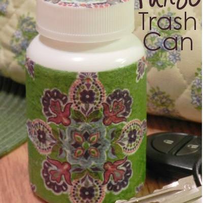 Purse Trash Can {How-To}