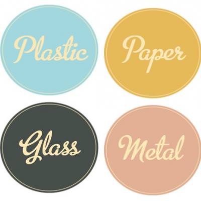 Recycling Bin Labels