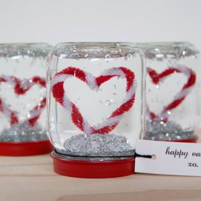 DIY Snow Globe Valentines
