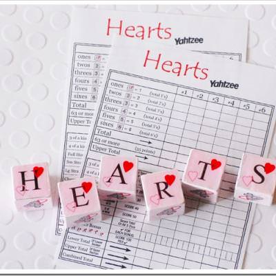 Valentine Yahtzee Game {Valentine Games}
